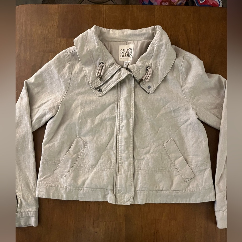 Canyon River Blues Tan Short Zippered Jacket Women’s Medium